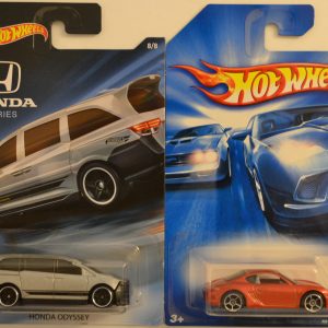 Hot Wheels 2 Cars: Honda Odyssey & Porsche Cayman S 2007 First Edition 1:64 Scale Die Cast Model Car