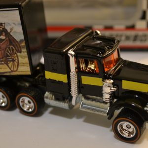 HW Kenworth W900 & MBX Low Bed Trailer Custom-Made Hot Wheels w/ Real Rider Transporters 1:87