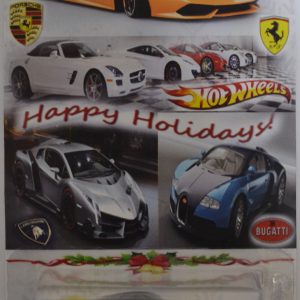 LaFerrari #02 Custom-Made Hot Wheels with Whitewall Real Rider Rubber Wheels Limited Edition Holiday Exotic Cars 2015 Series 1:64 Scale Collectible Die Cast Model Car.