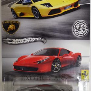 LaFerrari Silver Custom-Made Hot Wheels with Whitewall Real Rider Rubber Wheels Limited Edition Exotic Cars Series 1:64 Scale Collectible Die Cast Model Car