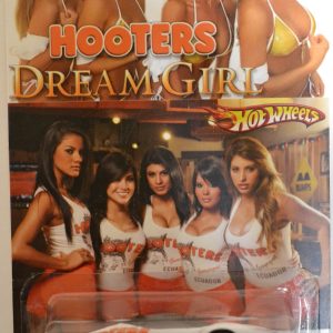 LaFerrari White Custom-Made Hot Wheels with Real Rider Rubber Wheels Limited Edition Hooters Dream Girl Series 1:64 Scale Collectible Die Cast Model Car