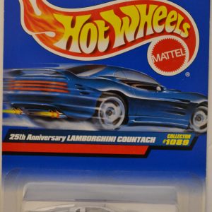 Hot Wheels Lambo Countach Silver #1089 HW 25th Anniversary Series 1:64 Scale Collectible Die Cast Model Car