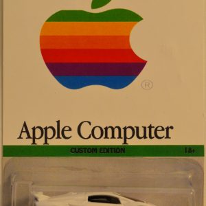 Hot Wheels Lamborghini Sesto Elemento White Custom-Made with Real Rider Rubber Wheels Custom Edition Apple Computer Series 1:64 Scale Collectible Die Cast Model Car