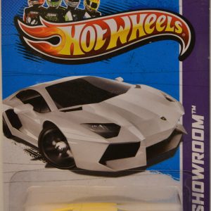 Hot Wheels Lamborghini Aventador LP 700-4 Yellow Custom-Made with Real Rider Rubber Wheels HW Showroom Series 1:64 Scale Collectible Die Cast Model Car