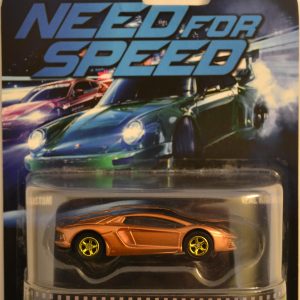 Hot Wheels Compatible Lamborghini Aventador Bronze Custom-Made Retro with Real Rider Rubber Wheels Special Edition Need for Speed Series 1:64 Scale Collectible Die Cast Model Car