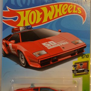Hot Wheels 2018 50th Anniversary HW Exotics Lamborghini Countach Pace Car 217/365, Red