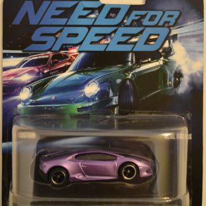 Compatible Lamborghini Huracan LP 610-4 Purple Custom-Made Retro Hot Wheels with Real Rider Rubber Wheels Special Edition Need for Speed Series 1:64 Scale Collectible Die Cast Model Car