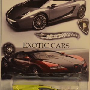 Hot Wheels Compatible Lamborghini Veneno Lime 03 of 25 Custom-Made with White Wall Real Rider Rubber Wheels Exotic Cars Happy Holidays Series 1:64 Scale Collectible Die Cast Model Car