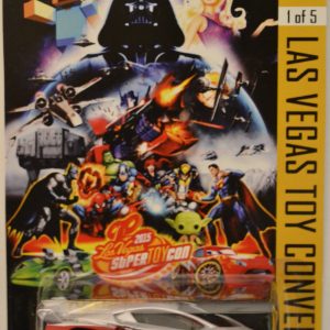 Compatible Lamborghini Veneno Silver-red Custom-Made Hot Wheels Exclusive Car Edition Las Vegas Toy Convention 2015 Series 1:64 Scale Collectible Die Cast Model Car