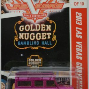 Hot Wheels Land Rover Defender 110-19 Custom-Made with Real Rider Rubber Wheels Limited Edition 2013 Las Vegas Convention Golden Nugget Series 1:64 Scale Collectible Die Cast Model Car.