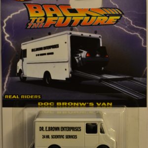 Hot Wheels Letter Getter White Back to The Future Series Custom-Made Collectors Edition 1:64 Scale Collectible Die Cast Model Car with Real Rider Rubber Wheels