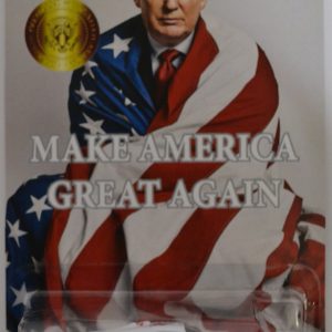 Hot Wheels Compatible Maserati MC12 White Custom-Made with Real Rider Rubber Wheels Limited Edition Make America Great Again Series 1:64 Scale Collectible Die Cast Model Car.