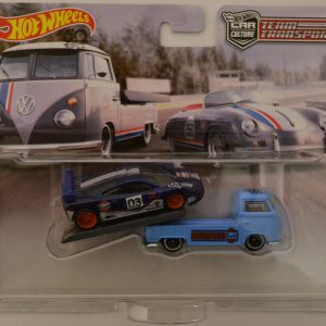 Hot Wheels McLaren F1 GTR & VW Transporter T1 Pickup Custom-Made w/ Real Rider Team Transport 1:64