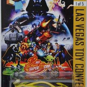 McLaren P1 Yellow Custom-Made Hot Wheels with Real Rider Rubber Wheels Limited Edition Las Vegas Convention Series 1:64 Scale Collectible Die Cast Model Car