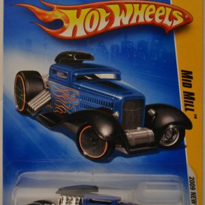 Hot Wheels Compatible Mid Mill Blue Chrome #12 HW 2009 New Models Series 1:64 Scale Collectible Die Cast Model Car