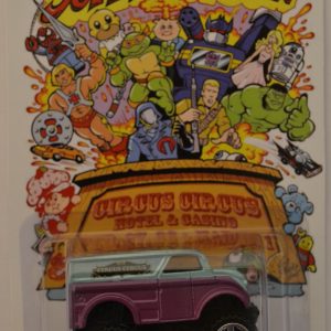Monster Dairy Delivery Aquamarine-Purple Custom-Made Hot Wheels Limited Edition Las Vegas Toy Convention 2015 Circus Series 1:64 Scale Collectible Die Cast Model Car