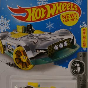 Silver Monteracer Hot Wheels HW Super Chromes Series 1:64 Scale Collectable Die Cast Model Car Snowflake Card