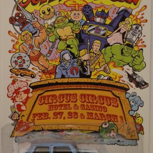 Hot Wheels Morris Mini Light-Blue Custom-Made with Real Rider Rubber Wheels Limited Edition Las Vegas Super Toy Convention 2015 Series 1:64 Scale Collectible Die Cast Model Car