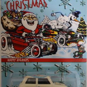 Morris Mini White Custom-Made Hot Wheels Limited Edition Merry Christmas Series 1:64 Scale Collectible Die Cast Model Car.