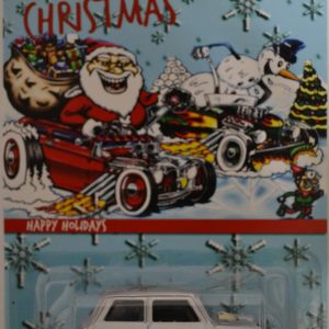 Hot Wheels Compatible Morris Mini Silver Custom-Made Limited Edition Merry Christmas Series 1:64 Scale Collectible Die Cast Model Car.