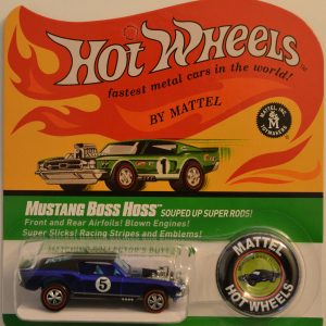 Hot Wheels Mustang Boss Hoss Blue Red Line Club (RLC) HW 2017 Series 1:64 Scale Collectible Die Cast Model Car. Only 8000 Made Worldwide!!!