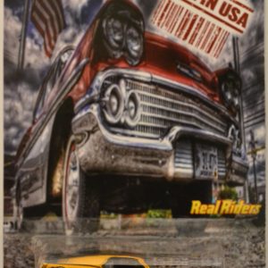 Mustang Mach 1 Bronze Custom-Made Hot Wheels with Whitewall Real Rider Rubber Wheels Limited Edition Made in USA Series 1:64 Scale Collectible Die Cast Model Car