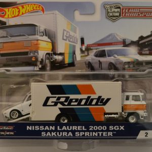 Nissan Laurel 2000 SGX & Sakura Sprinter #2 Hot Wheels HW Car Culture Team Transport 1:64 Scale