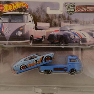Nissan Laurel 2000 SGX & VW Transporter T1 Pickup Custom-Made Hot Wheels w/ Real Rider Team 1:64