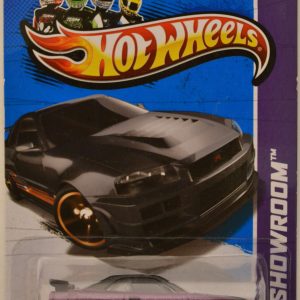 HWCA Nissan Skyline GT-R (R34) Purple Custom-Made Hot Wheels with Real Rider Rubber Wheels HW Showroom Series 1:64 Scale Collectible Die Cast Model Car