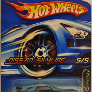 Hot Wheels Nissan Skyline Aquamarine 060 Error (Double Stamped tampo) Drop Stars Series 1:64 Scale Die Cast Car