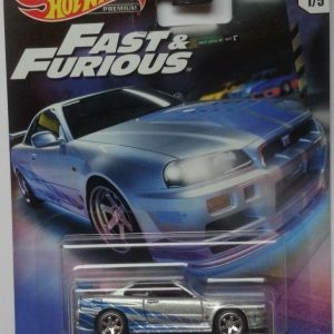 Hot Wheels Nissan Skyline GT-R (BNR34) #1/5 2019 Real Riders Fast & Furious Series 1:64 Scale
