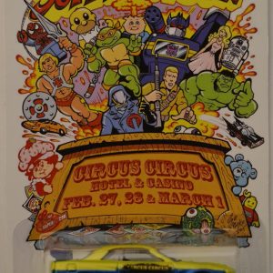 Hot Wheels Nissan Skyline GT-R R34 Lime-Blue Custom-Made Limited Edition Las Vegas Toy Convention 2015 Circus Series 1:64 Scale Collectible Die Cast Model Car