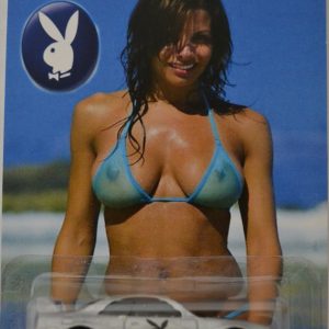 Silver Nissan Skyline GTR R33 CUSTOM-Made Hot Wheels with Real Rider Rubber Wheels Limited Edition ‘PLAYBOY’ Series 1:64 Scale Collectable Die Cast Model Car