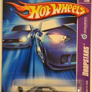 Hot Wheels Nissan Skyline Gray 060 Error (Double Sticker & Missed Rear Wheels) Drop Stars Series 1:64 Scale Die Cast Car