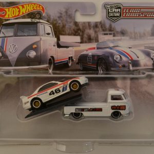 Nissan Skyline GT-R R33 & VW Transporter T1 Pickup Custom-Made Hot Wheels w/ Real Rider Team Transp