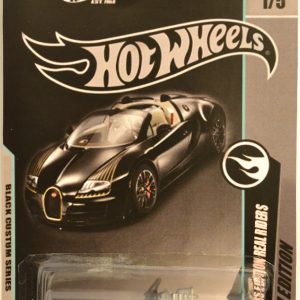 Hot Wheels Pedal Driver Black Series Custom-Made Collectors Edition 1:64 Scale Collectible Die Cast Model Car w/Real Rider Rubber Wheels