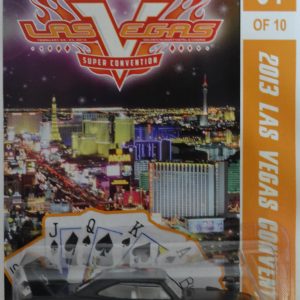 Hot Wheels Compatible Plymouth Superbird Black Custom-Made with Real Rider Rubber Wheels Limited Edition 2013 Las Vegas Convention Series 1:64 Scale Collectible Die Cast Model Car.