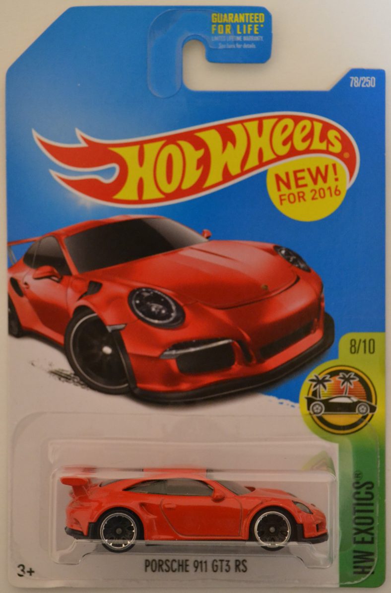 Hot Wheels Compatible Porsche 911 Gt3 Rs Red Hw Exotics Series 1 64 Scale Collectible Die Cast