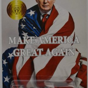 Hot Wheels Compatible Porsche 914-6 White Custom-Made with Real Rider Rubber Wheels Limited Edition Make America Great Again Series 1:64 Scale Collectible Die Cast Model Car.