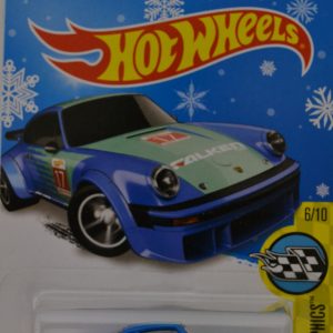 Blue Porsche 934 Turbo RSR Hot Wheels HW Speed Graphics Series 1:64 Scale Collectable Die Cast Model Car Snowflake Card