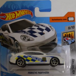 White Porsche Panamera Hot Wheels HW ‘Metro’ International Short Card Series 1:64 Scale Collectible Die Cast Model Car #8/10