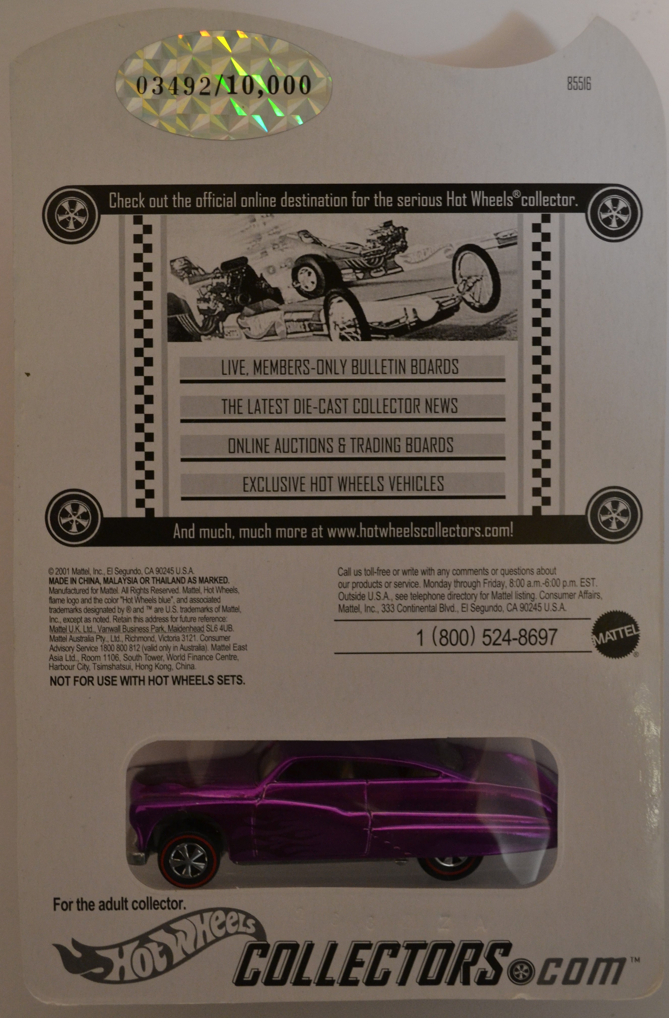 Hot Wheels Purple Passion Purple Collector 011 Red Line Club Rlc Hw Online Exclusive Series 0447