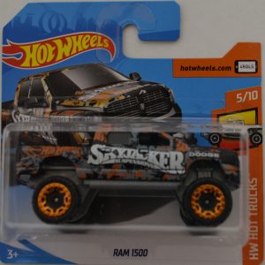 Gray Ram 1500 Hot Wheels HW Hot Trucks Series International Short Card 1:64 Scale Collectible Die Cast Model Car #5/10