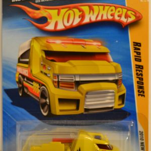 Rapid Response Yellow #18 Hot Wheels HW 2010 New Models Series 1:64 Scale Collectible Die Cast Model Car