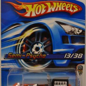 Hot Wheels Semi-Psycho Brown #013 HW 2006 First Edition Series 1:64 Scale Collectible Die Cast Model Car