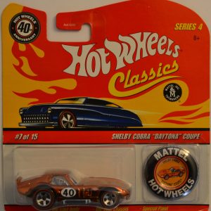 Hot Wheels Compatible Shelby Cobra Daytona Coupe Bronze 7 of 15 Special Paint HW Classics Series 4 1:64 Scale Collectible Die Cast Model Car