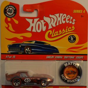 Hot Wheels Compatible Shelby Cobra Daytona Coupe Red 7 of 15 Special Paint HW Classics Series 4 1:64 Scale Collectible Die Cast Model Car