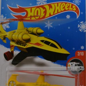 Yellow Sky Knife Hot Wheels HW Rescue Series 1:64 Scale Collectable Die Cast Model Car Snowflake Card