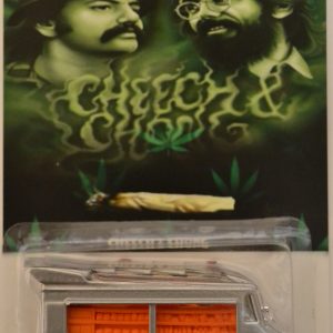 Smokin’ Grille Silver-Orange Custom-Made Hot Wheels with Redline Real Rider Rubber Wheels Special Edition Cheech & Chong Series 1:64 Scale Collectible Die Cast Model Car