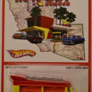 Smokin’ Grille Yellow-Orange Custom-Made Hot Wheels with Redline Real Rider Rubber Wheels Special Edition in-N-Out Series 1:64 Scale Collectible Die Cast Model Car